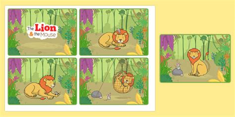 Lion And The Mouse Picture Sequence   My Favourite Story By Joaco P Welcome To - Lion And The Mouse Picture Sequence