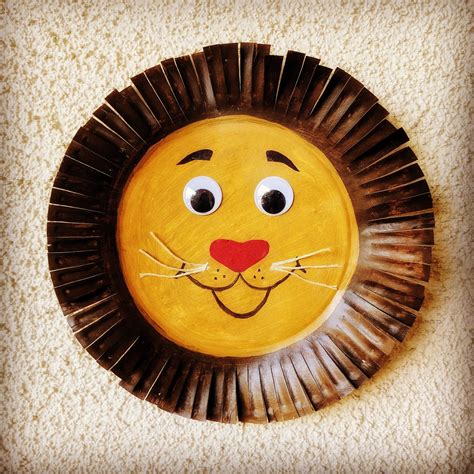 Lion Paper Plate Craft For Kids Free Template Lion Paper Bag Craft - Lion Paper Bag Craft