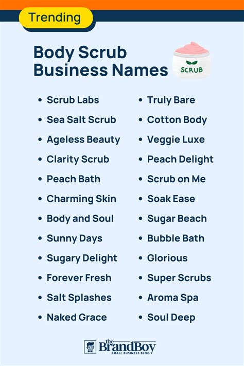lip scrub business name ideas funny