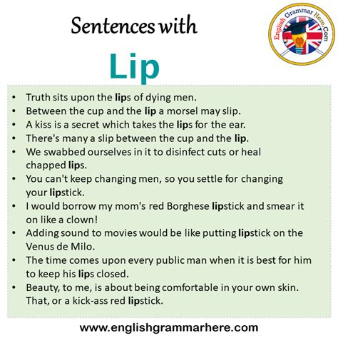 lip service make sentences like
