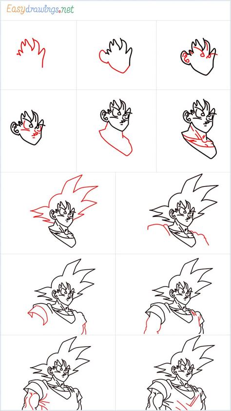 lips to draw easy step by step goku