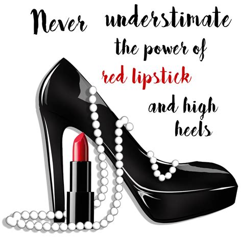 lipstick high heels