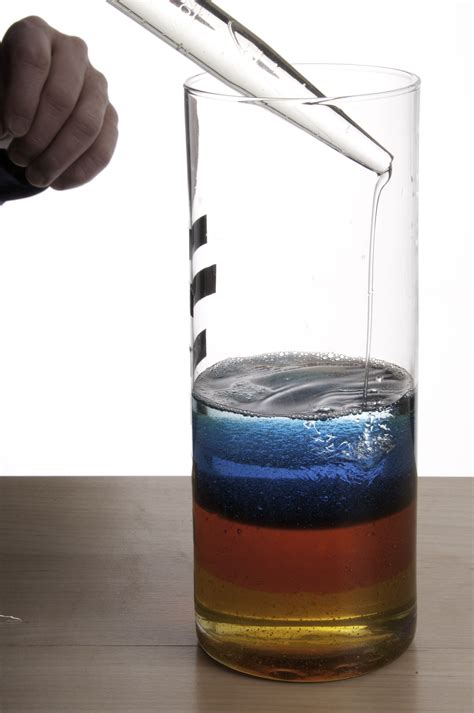 Liquid Layers Density Science Experiment Coffee Cups And Liquids Science Experiment - Liquids Science Experiment