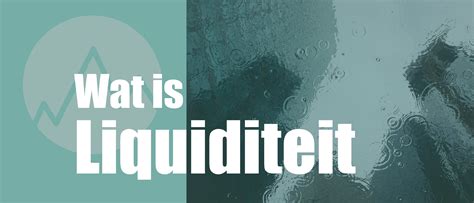 liquiditeit definitie