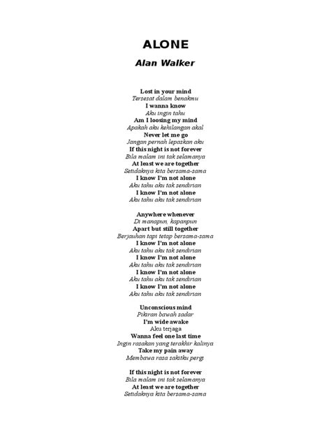 Lirik Lagu Alone Part 2   Lirik Lagu Alone Pt Ii Alan Walker Amp - Lirik Lagu Alone Part 2