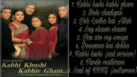 lirik lagu kabhi kushi kabhi gham