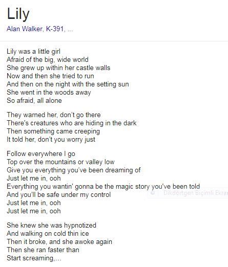 Lirik Lagu Lily Beserta Artinya   Lirik Lagu Lily Dari Alan Walker Dan Artinya - Lirik Lagu Lily Beserta Artinya