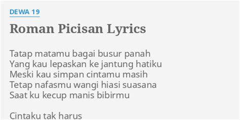 lirik lagu roman picisan