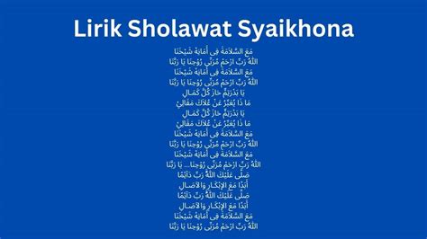 LIRIK LAGU SYAIKHONA ♥️ SYAIKHONA-noVocal  Lyrics and Music by KARAOKE Ai