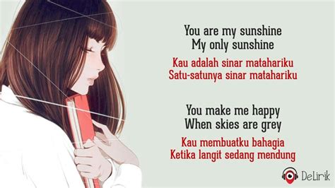 LIRIK LAGU YOU ARE MY SUNSHINE 🏚️ You Are My Sunshine - YouTube