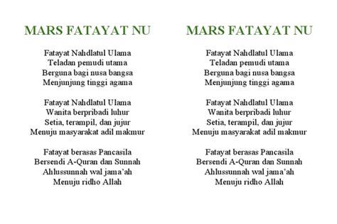 Lirik Mars Fatayat Nu Santripedia Lirik Lagu Fatayat Nu - Lirik Lagu Fatayat Nu