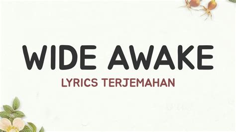 lirik wide awake