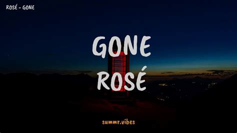 LIRIK GONE ROSE - Lirik Lagu Rose BLACKPINK - Gone Lengkap dengan Terjemahan