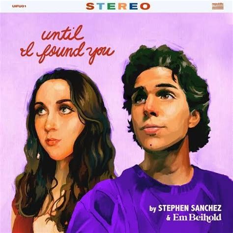 LIRIK I FOUND YOU - Lirik Lagu 'Until I Found You' Stephen Sanchez, Viral di TikTok