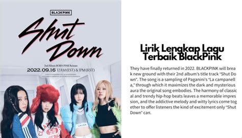 LIRIK LAGU BLACKPINK SHUT DOWN - Lirik Lagu Blackpink SHUT DOWNRose