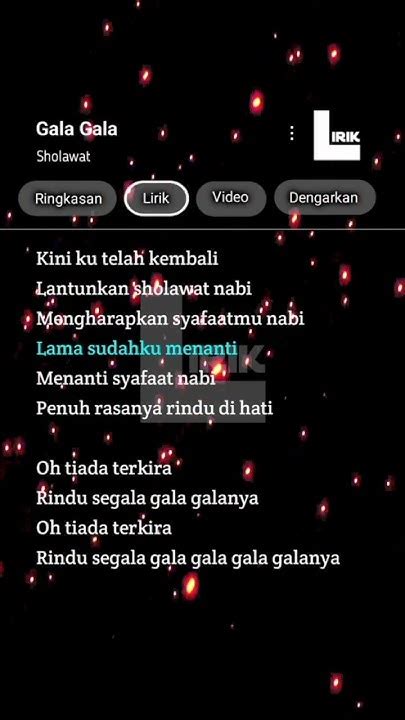 LIRIK LAGU GALA GALA - Lirik Lagu Gala-Gala yang Dinyanyikan Raja Dangdut Indonesia