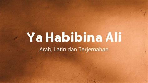 LIRIK YA HABIBANA ALI - New ‼️ Ya Habibana Ali SyailillahMajelis Ar Raudhah