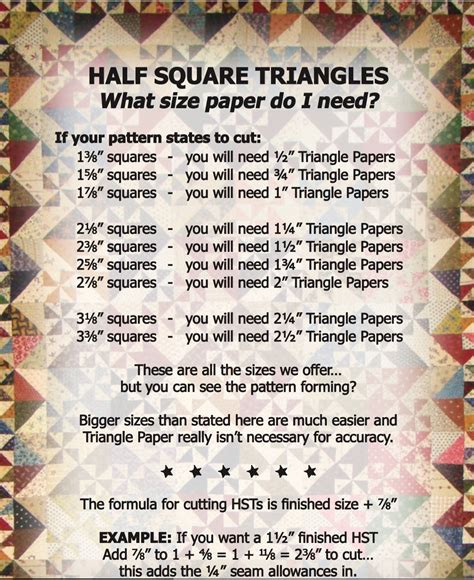 Lisa Bongean Half Square Triangle Chart Half Square Triangles Chart - Half Square Triangles Chart