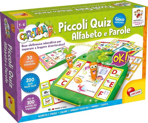 Full Download Lisciani Giochi 49158 Carotina Piccoli Quiz Alfabeto E Parole 