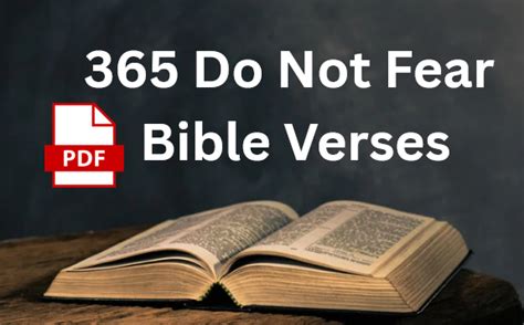 list of 365 do not fear bible verses