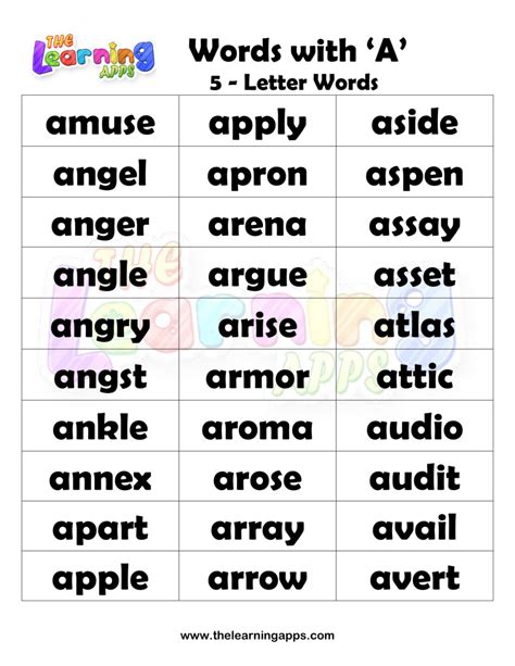List Of 5 Letter Words Starting With L Five Letter Word Beginning With L - Five Letter Word Beginning With L