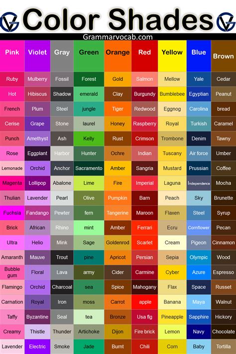List Of Colors With Color Names Purple Color Warna Violet Tua - Warna Violet Tua