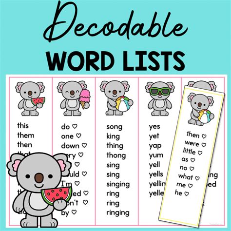 List Of Decodable Words