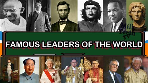 list of famous world leaders in history