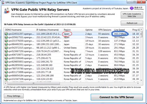 list of free vpn servers