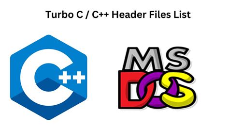 list of turbo c header files s