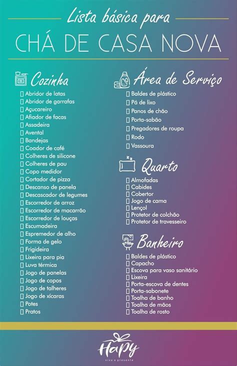 Lista Da Casa Nova
