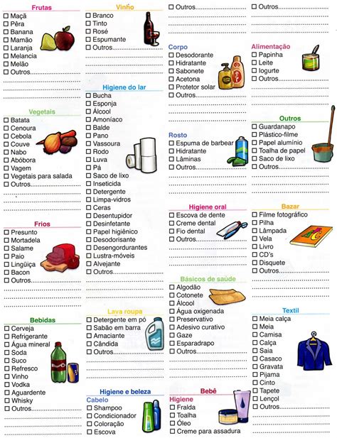 Lista De Compras Completa