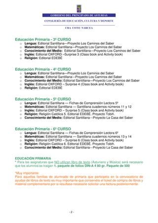 Lista De Libros 2014 Libros Segundo Grado