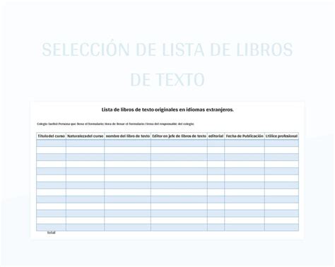 Lista De Libros De Texto Por Curso Edp University