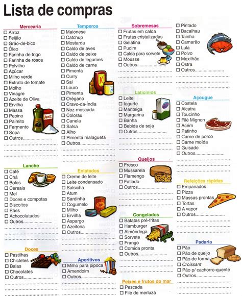 Lista De Mercado Completa