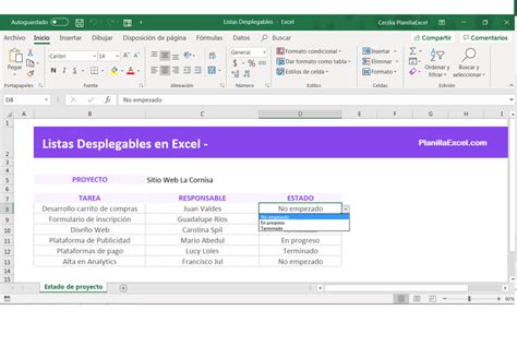Lista Desplegables Excel