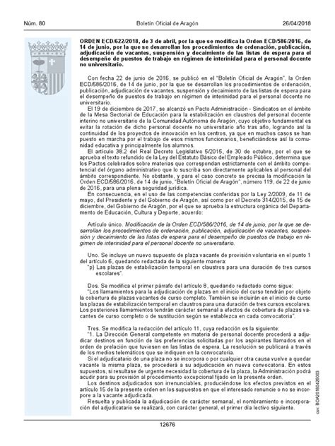 Listas Interinos Dga