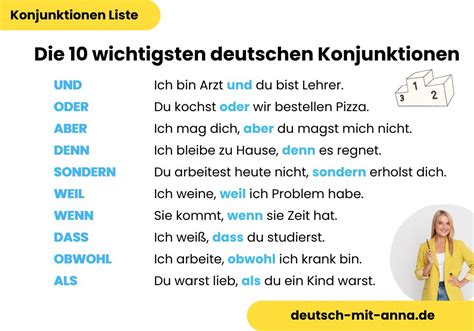 Liste Mit Konjunktionen