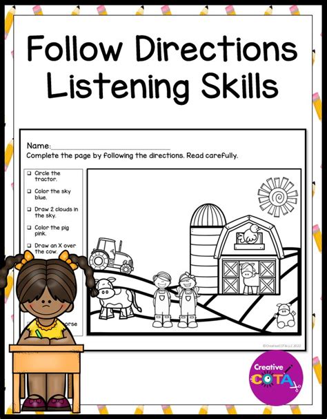 Listening And Following Directions Activities Resources From Rachel Follow Directions Worksheet 5th Grade - Follow Directions Worksheet 5th Grade