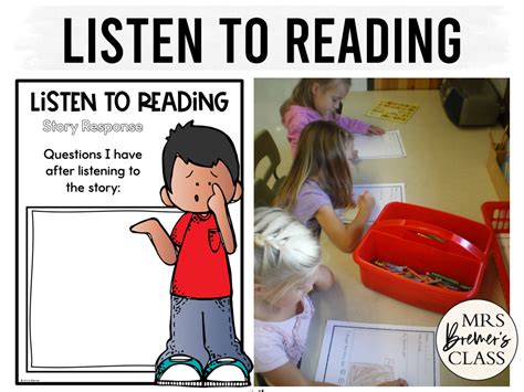 Listening Center Response Worksheets For Any Book Listening Center Worksheet - Listening Center Worksheet