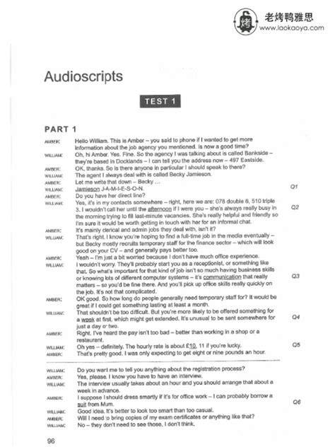 listening script for ielts cambridge 6