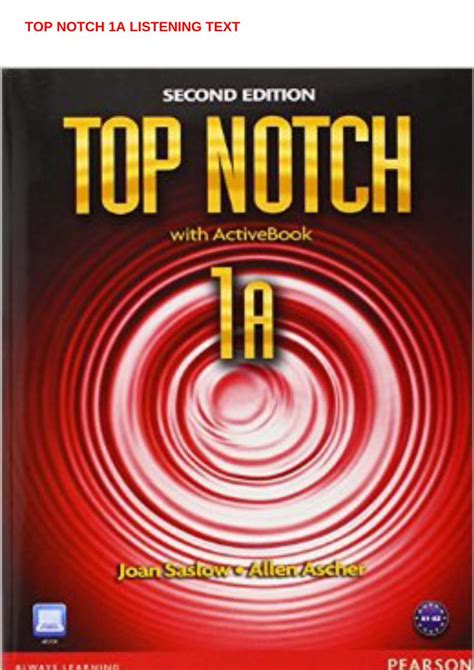 listening text of top notch 2a