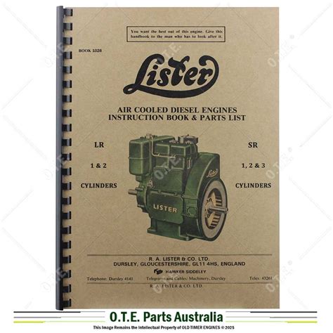Lister Sr3 Workshop Manual