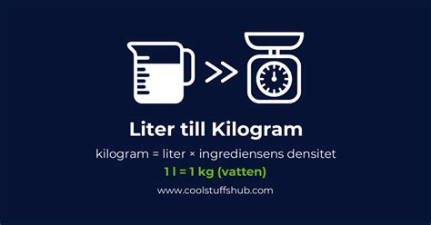 Liter Til Kg