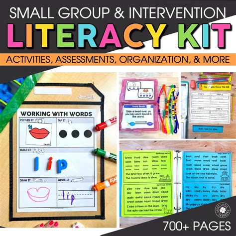 Literacy Intervention Kit Centers Amp Activities Kindergarten Literacy - Kindergarten Literacy