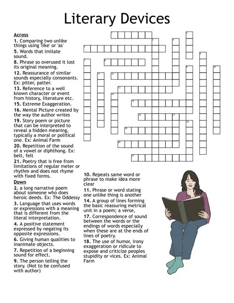 Literary Terms Crossword Wordmint Literary Terms Crossword Puzzle Middle School - Literary Terms Crossword Puzzle Middle School