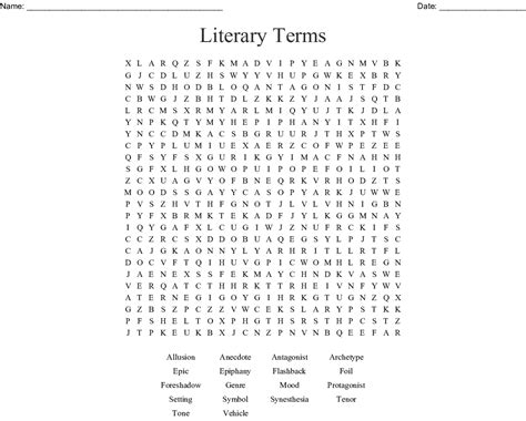 Literary Terms Word Search Freeology Literary Terms Word Search Answer Key - Literary Terms Word Search Answer Key