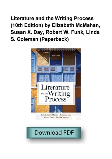Download Literature And The Writing Process 10Th Edition 
