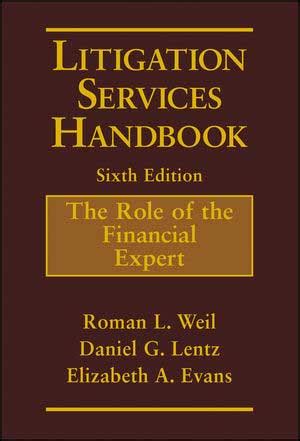 Full Download Litigation Services Handbook The Role Of The Financial Expert 