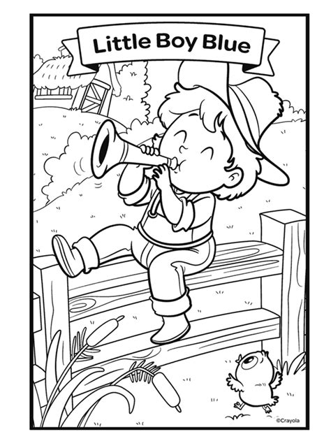 Little Boy Blue Nursery Rhyme Coloring Page Little Boy Blue Coloring Pages - Little Boy Blue Coloring Pages